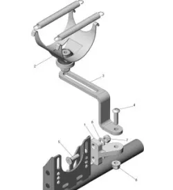 AUSPUFFHALTERUNG – IAME – ALPHA ASC950 2022–2023