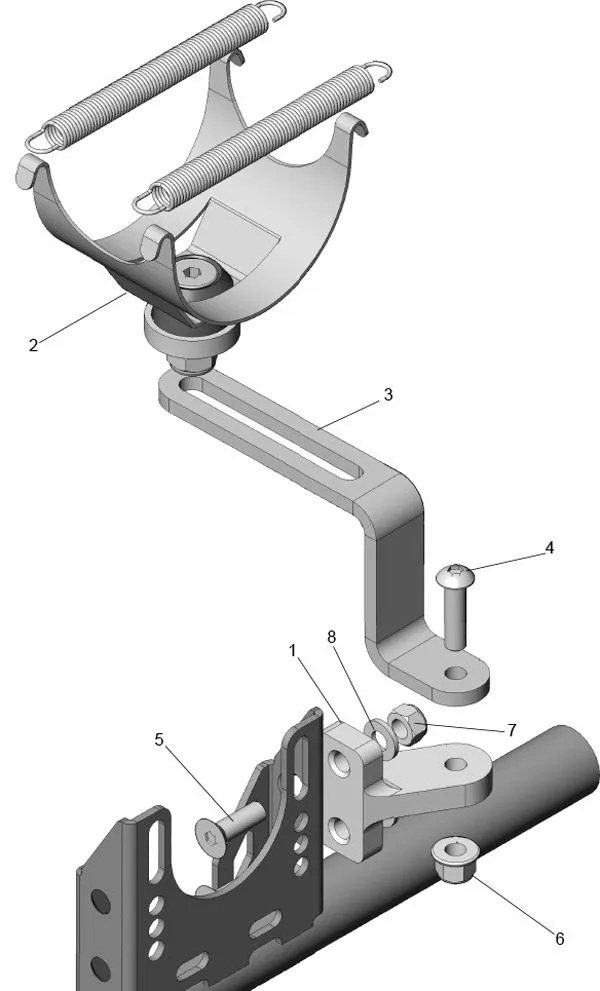 SUPPORTO DI SCARICO - IAME - ALPHA ASC950 2022-2023