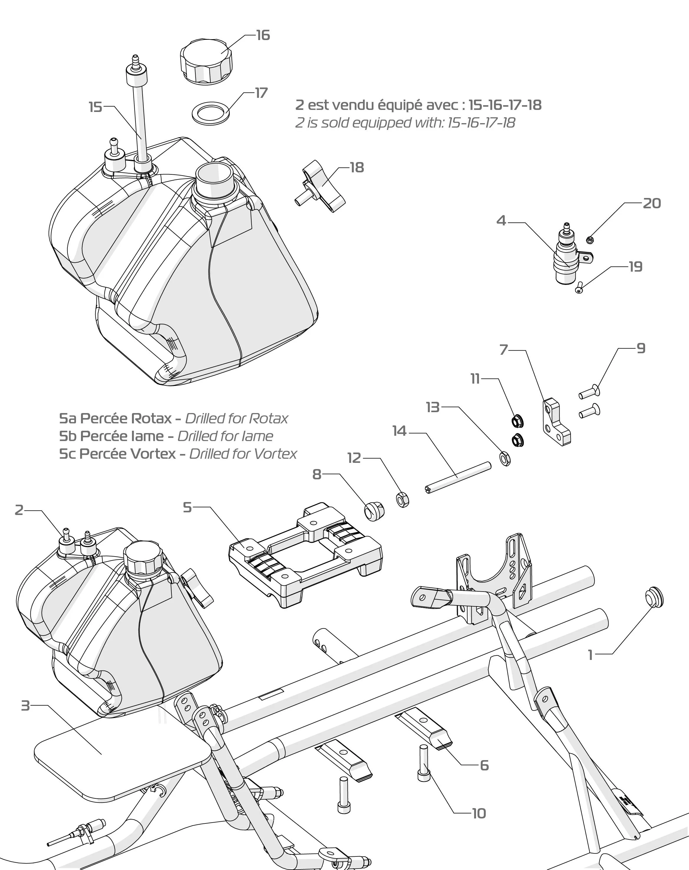 FRAME-FUEL TANK-ENGINE MOUNT - SODI FURIA 2022-2026