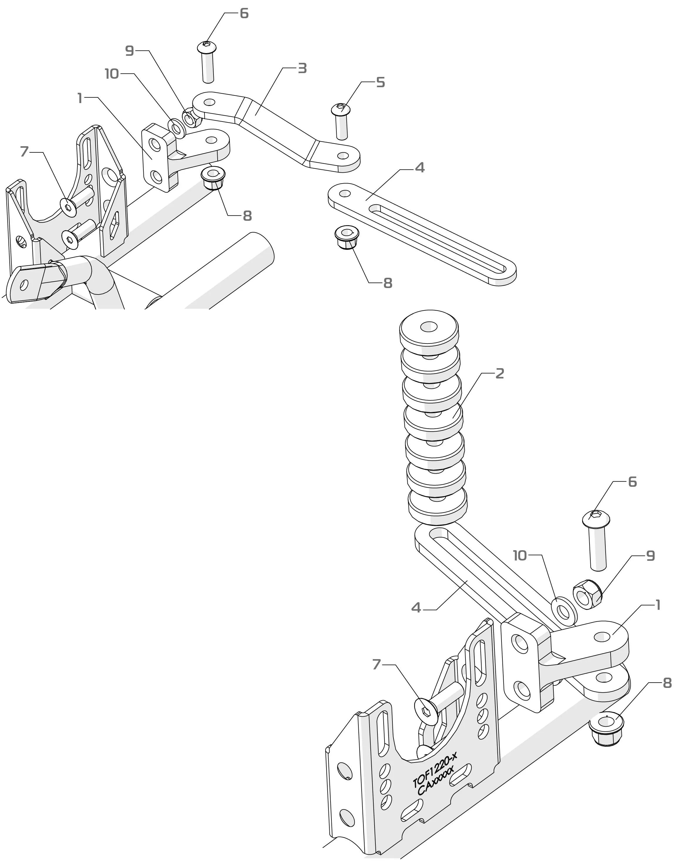 SUPPORT ECHAPPEMENT-ROTAX - SODI FURIA 2022-2026