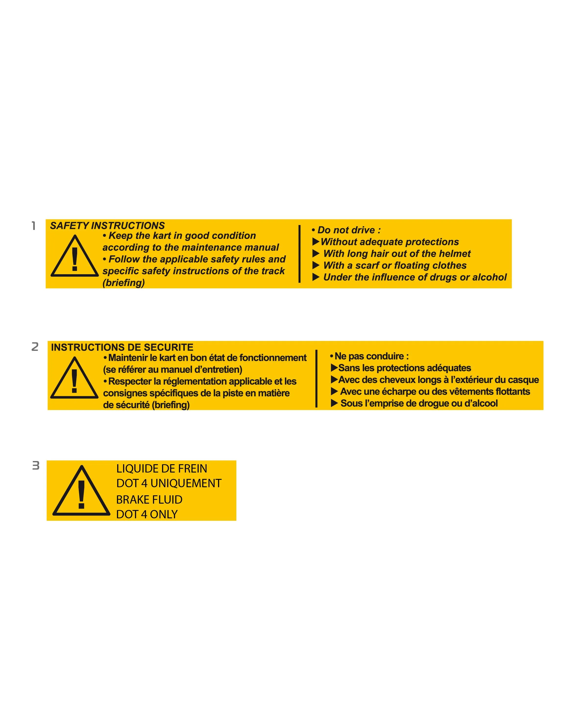 SAFETY STICKERS - SODI FURIA 2022-2026