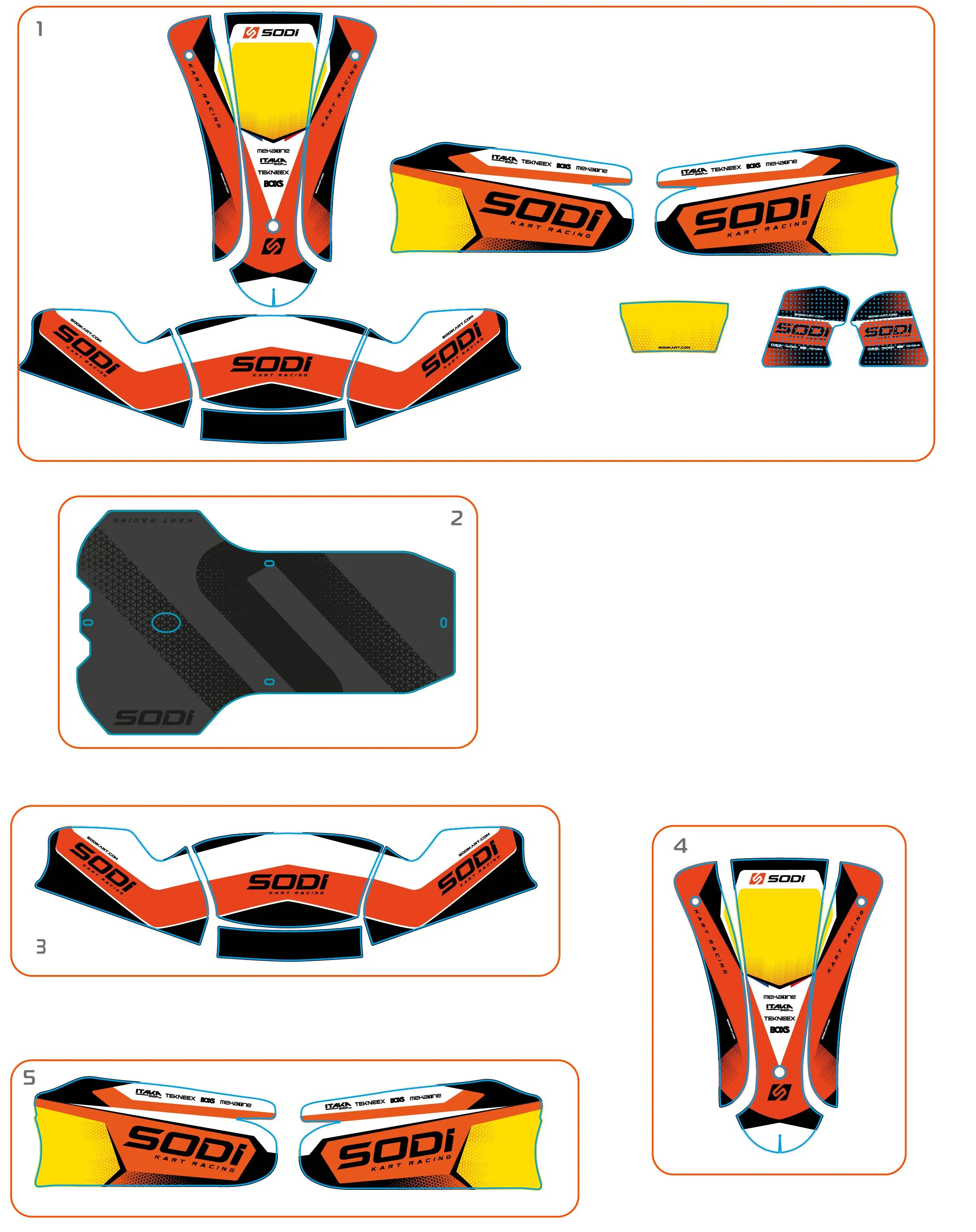 BODYWORK STICKERS - SODI FURIA 2022-2025