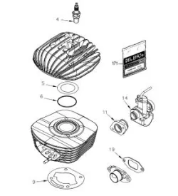 HAUT-MOTEUR - MOTEUR VORTEX 60 MINI FFSA