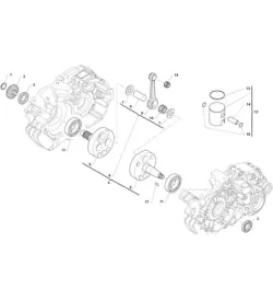 PISTON ET VILEBREQUIN - TM KZ-R2