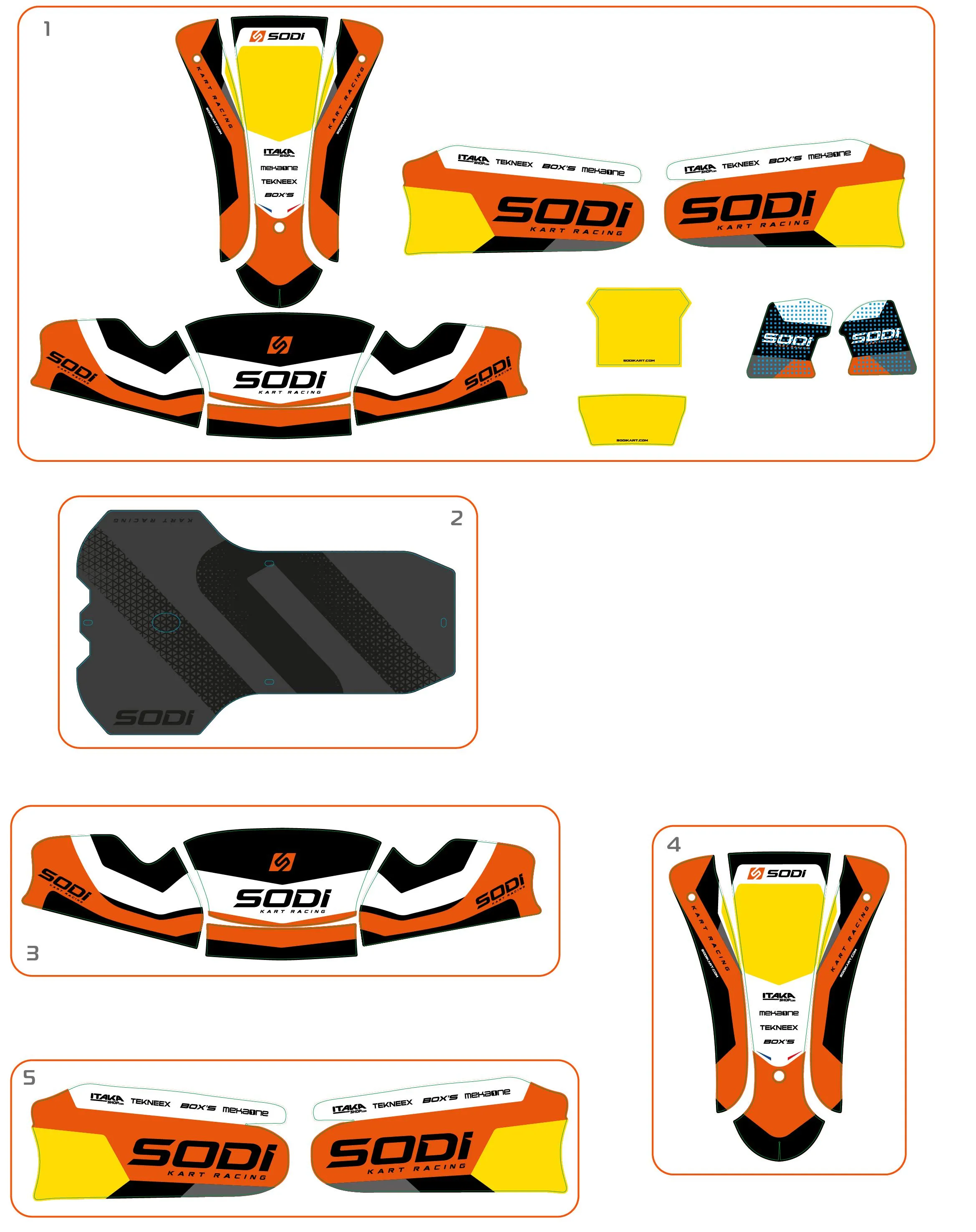BODYWORK STICKERS - SODI FURIA 2022-2025