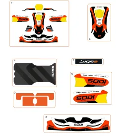 PEGATINAS PARA LA CARROCERÍA - SODI SIGMA RS3 2024
