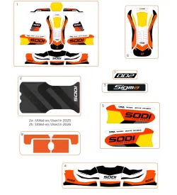 ADESIVI PER CARROZZERIA - SODI SIGMA DD2 2025-2026