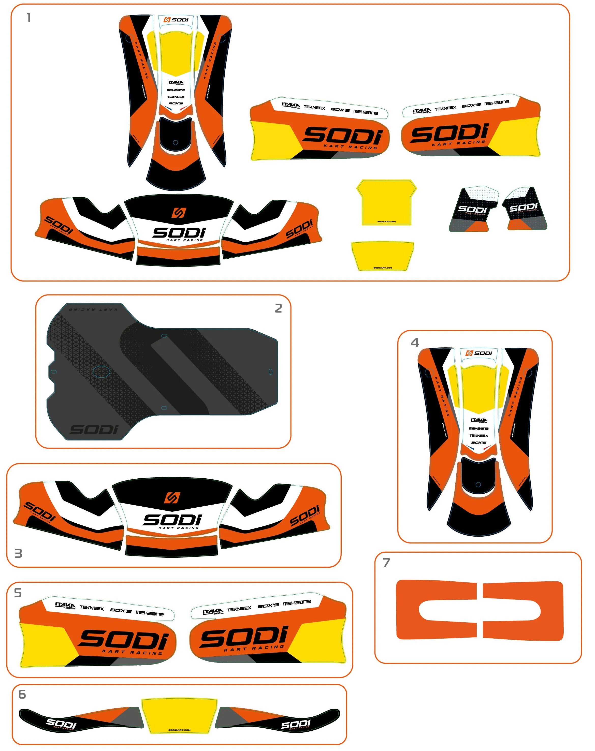 PEGATINAS PARA LA CARROCERÍA - SODI FURIA 2025-2026