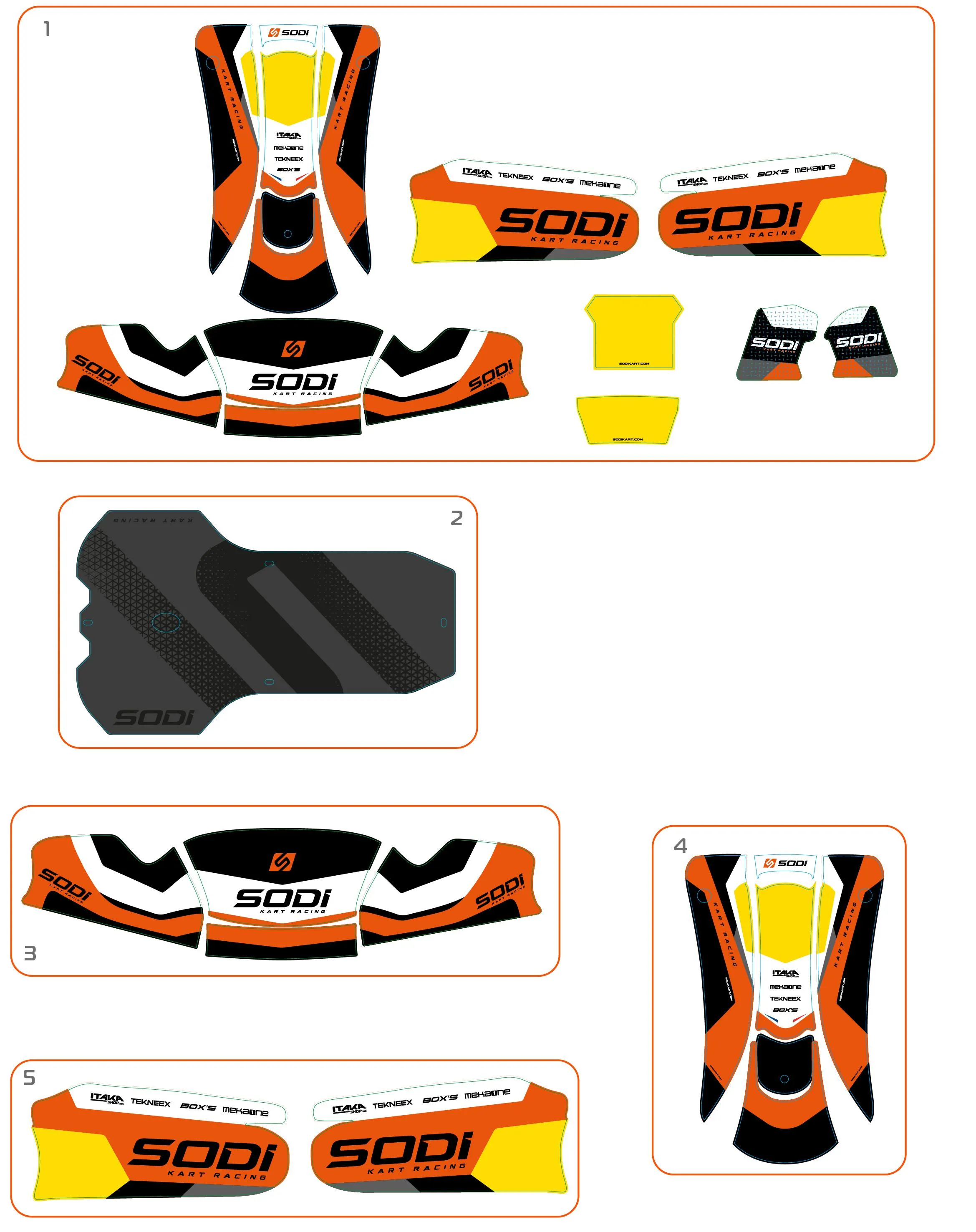 STICKERS DE CARROSSERIE - SODI FURIA 2025-2026