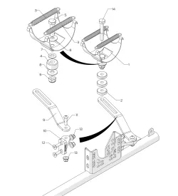 SOPORTES DE ESCAPE-X30 - SODI SIGMA RS3 2022-2025