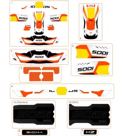 STICKERS DE CARROSSERIE - SODI SIGMA KZ 2027