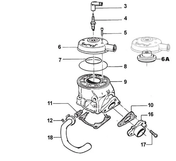 CYLINDRE-CULASSE - TM K9-K9B-K9C