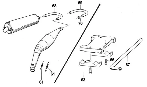 EXHAUST - ENGINE MOUNT - TM K9-K9B-K9C