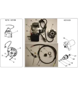 ALLUMAGE - TM KZ10 KZ10B KZ10ES