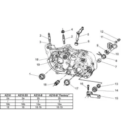 COMMANDE BV-EMBRAYAGE - TM KZ10 KZ10B KZ10ES