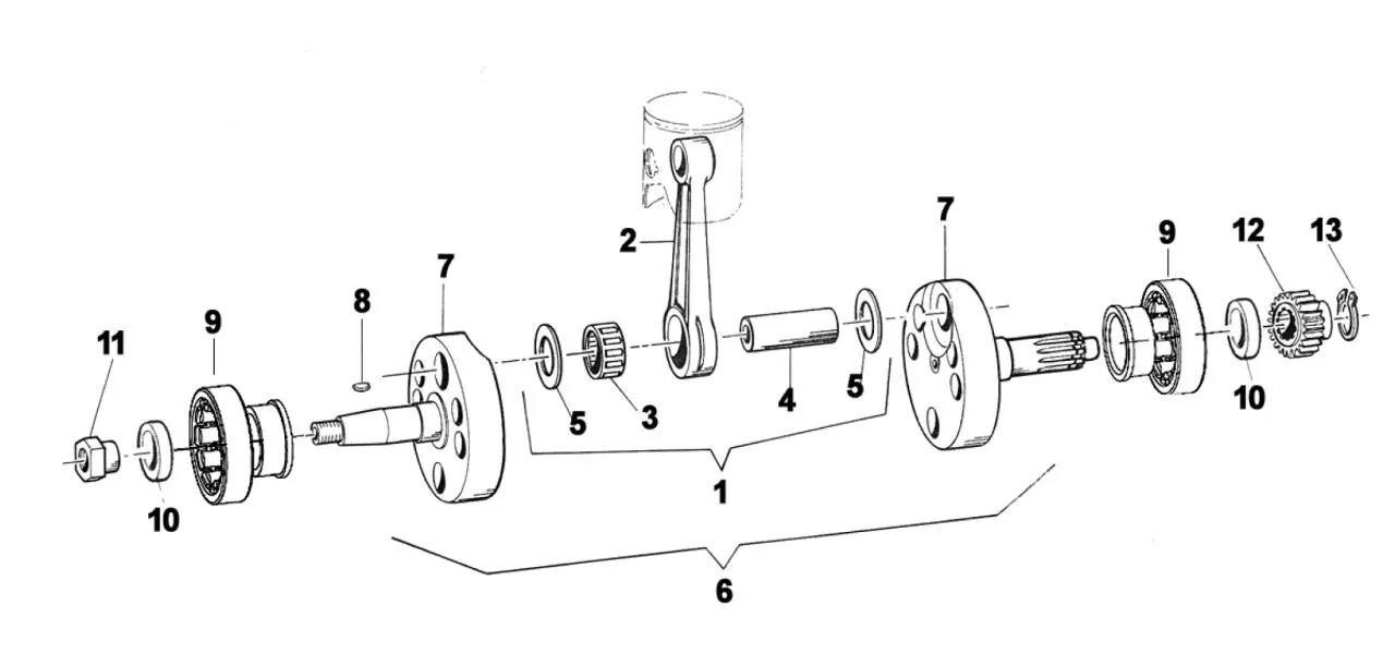 CRANKSHAFT - TM KZ10-C