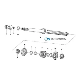MAINSHAFT GEAR BOX - TM KZ10-C