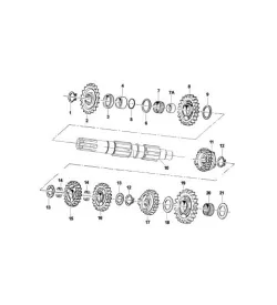 COUNTERSHAFT GEAR BOX - TM KZ10-C
