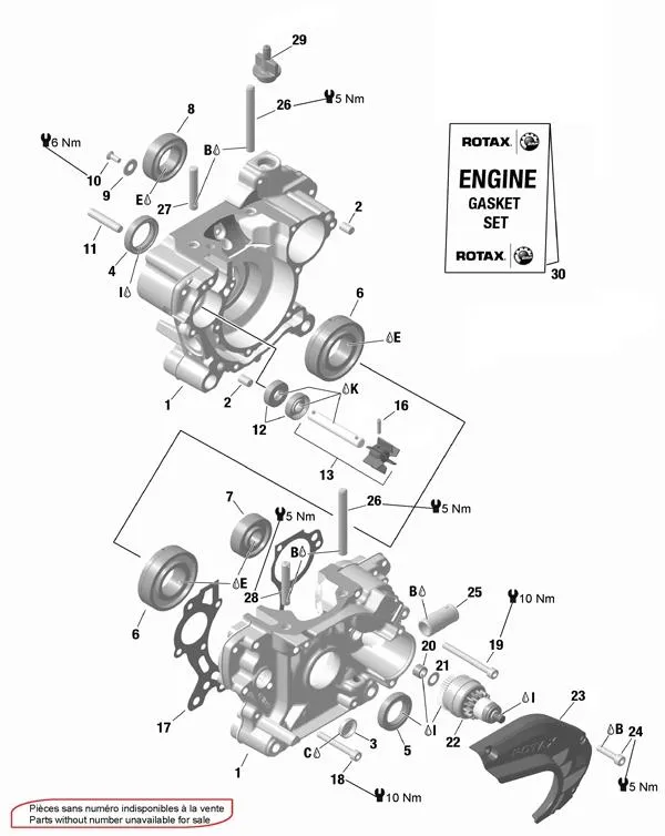 CARTER - BOMBA DE AGUA - ARRANQUE - ROTAX 125 MAX-JUNIOR-NANO EVO