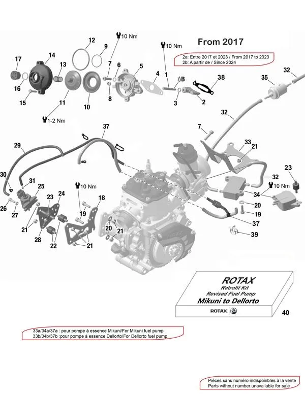 VALVOLA ELETTROPOMPA BENZINA-17 - ROTAX 125 MAX-JUNIOR-NANO EVO