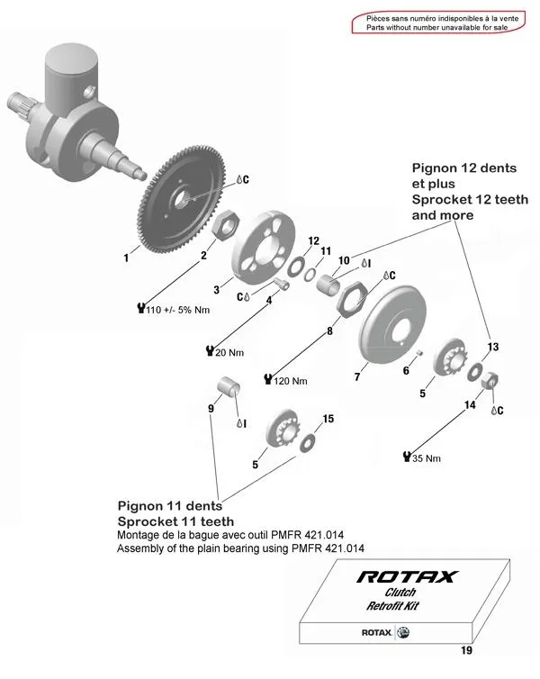 FRIZIONE - ROTAX 125 MAX-JUNIOR-NANO EVO