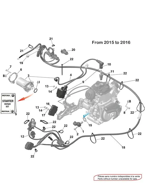 ZÜNDANLAGE UND ANLASSER 2015–16 – ROTAX 125 MAX-JUNIOR-NANO EVO