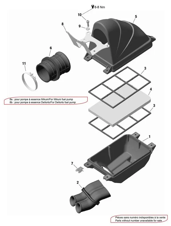 SCATOLA DELL'ARIA - ROTAX 125 MAX-JUNIOR-NANO EVO