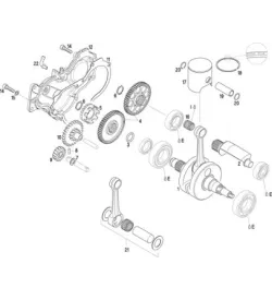 VILO-PISTON-POMPE A EAU - ROTAX 125 MAX-J125-MINI-MICRO