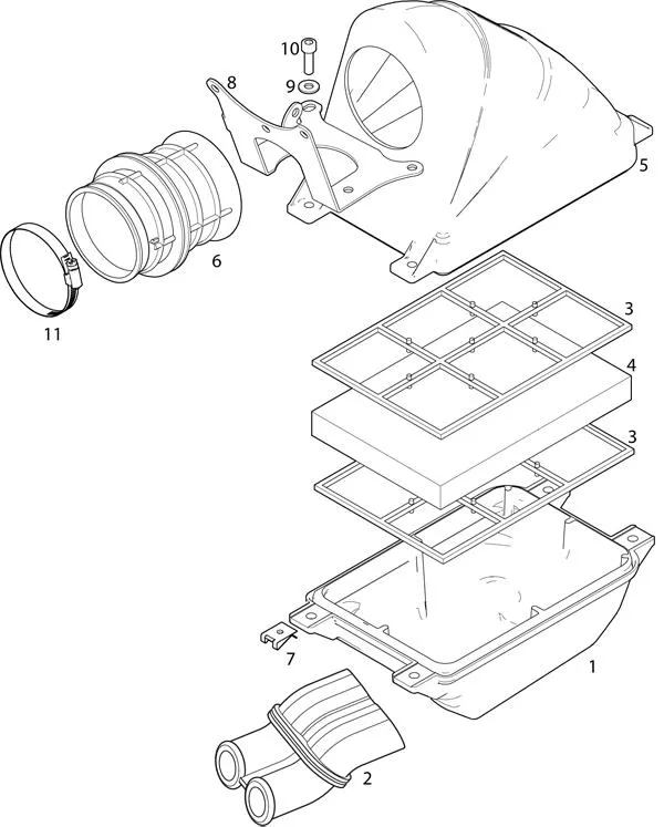 INTAKE SILENCER - ROTAX 125 MAX-J125-MINI-MICRO