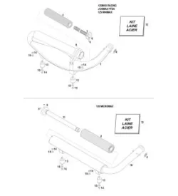 ECHAPPEMENT - ROTAX 125 MAX-J125-MINI-MICRO