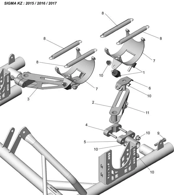 SUPPORTS ECHAPPEMENT-TM - SODI SIGMA KZ 2015-2017