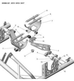 SOPORTES DE ESCAPE MAXTER - SODI SIGMA KZ 2015-2017