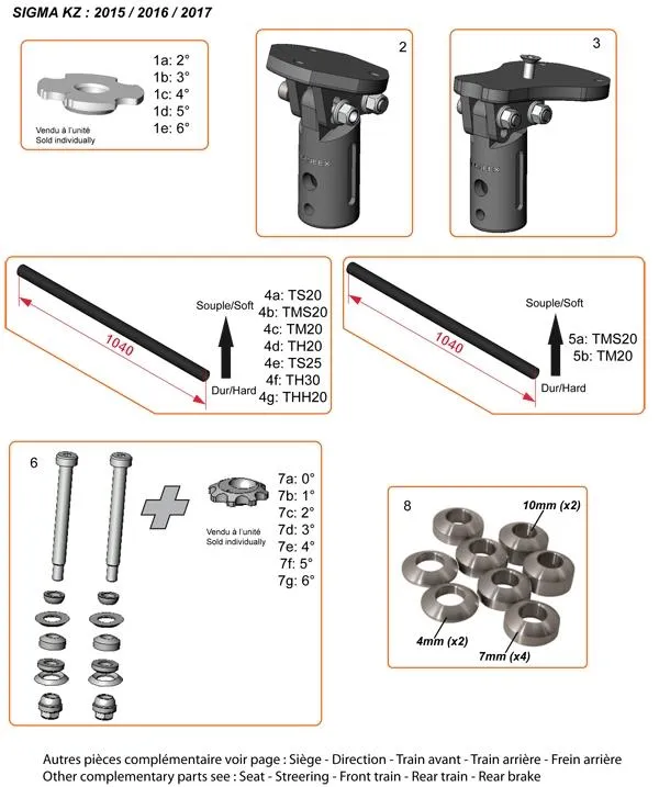 COMPLEMENTARY PARTS - SODI SIGMA KZ 2015-2017