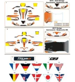 ADESIVI PER LA CARROZZERIA - SODI SIGMA KZ 2015-2017