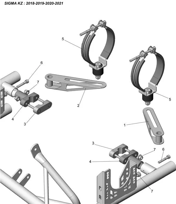 EXHAUST SUPPORT-TM - SODI SIGMA KZ 2018-2021