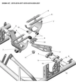 SOPORTES DE ESCAPE MAXTER - SODI SIGMA KZ 2018-2021