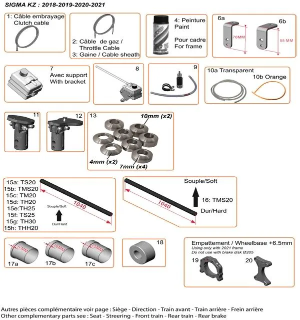 COMPLEMENTARY PARTS - SODI SIGMA KZ 2018-2021