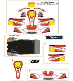 PEGATINAS PARA LA CARROCERÍA - SODI SIGMA KZ 2018-2021