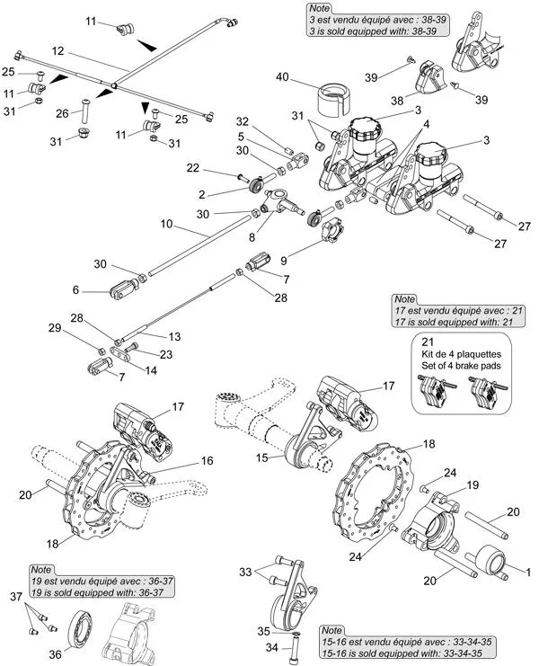 FRONT BRAKE - SODI SIGMA KZ 2012-2014