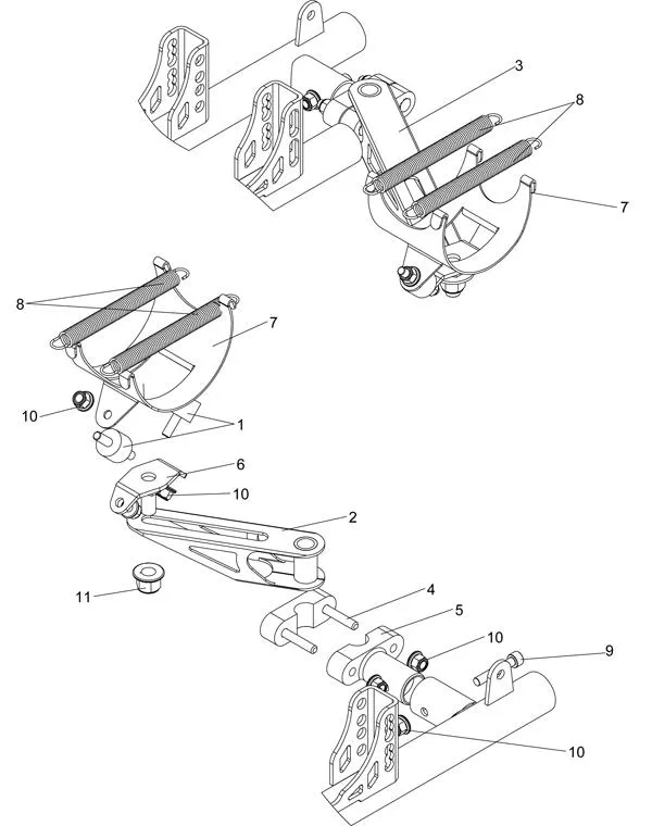 SUPPORTS ECHAPPEMENT-MAXTER - SODI SIGMA KZ 2012-2014