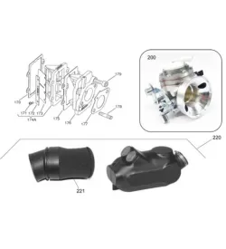 ADMISSION CARBURATEUR TRYTON H - IAME X30