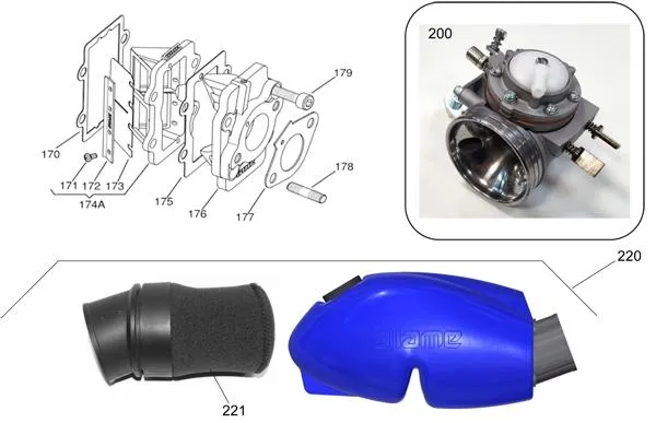 INLET CARBURATOR TILLOTSON HX-27A 2018 - IAME X30